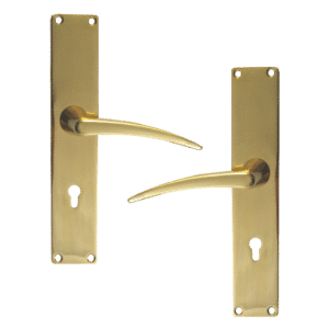 FRANK ALLART 1189 Plate Mounted Lever Furniture To Suit Chubb 3K70 - PB