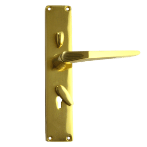FRANK ALLART 1218 & 1220 Handle Door Furniture To Suit Chubb 3R35 - PB Large Handle