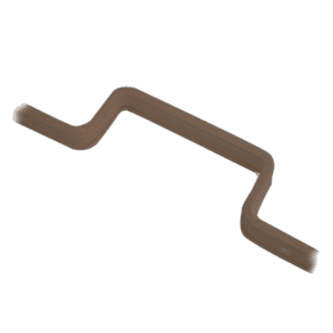 KICKSTOP 9606, 9608 & 9609 16mm London Door Bar - 1980mm BRN Large Staple
