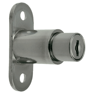 L&F 5862 Sliding Door Lock - 24mm NP KA (0100) Bagged