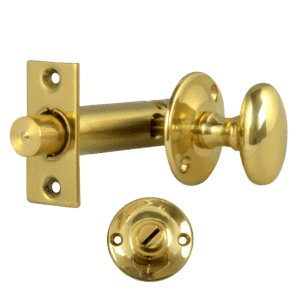 Frank Allart 526 Door Security Bolt - Turn & Release - 57mm PB Boxed