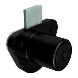 L&F 5880 Furniture Lock - 22mm BLK KA (18015) Bagged