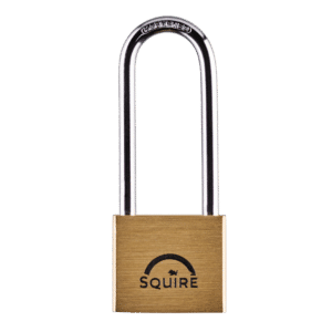 SQUIRE Lion Range Brass Long Shackle Padlocks - 40mm KD Visi