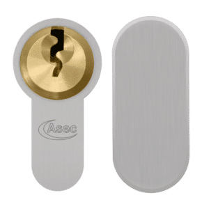 ASEC Vital 6 Pin Key & Turn Euro Dual Finish Snap Resistant Cylinder - 100mm 55/45T (50/10/40T)