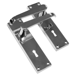 ASEC Vital Victorian Plate Mounted Straight Lever Furniture - 150mm CP Lock