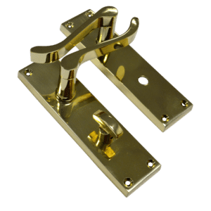 ASEC Vital Victorian Plate Mounted Scroll Lever Furniture - 150mm PB Bathroom