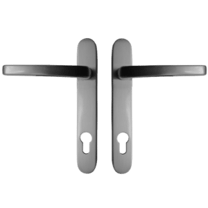 ASEC Vital Lever Short Backplate 121mm Screw Centres - Satin Silver