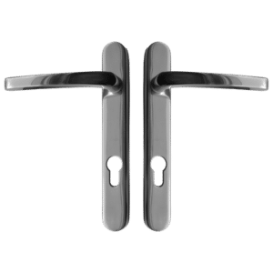 ASEC Vital Lever Short Backplate 121mm Screw Centres - Polished Silver