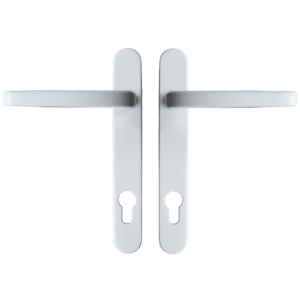 ASEC Vital Lever Short Backplate 121mm Screw Centres - White
