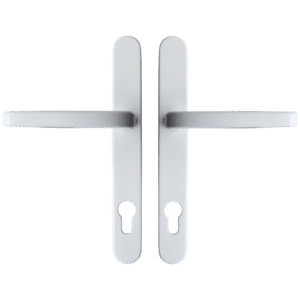 ASEC Vital Lever Long Backplate 211mm Screw Centres - White