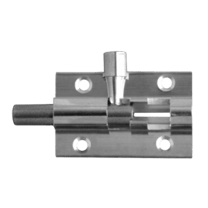 ASEC VITAL Chrome 25mm Wide Straight Barrel Bolt - 38mm