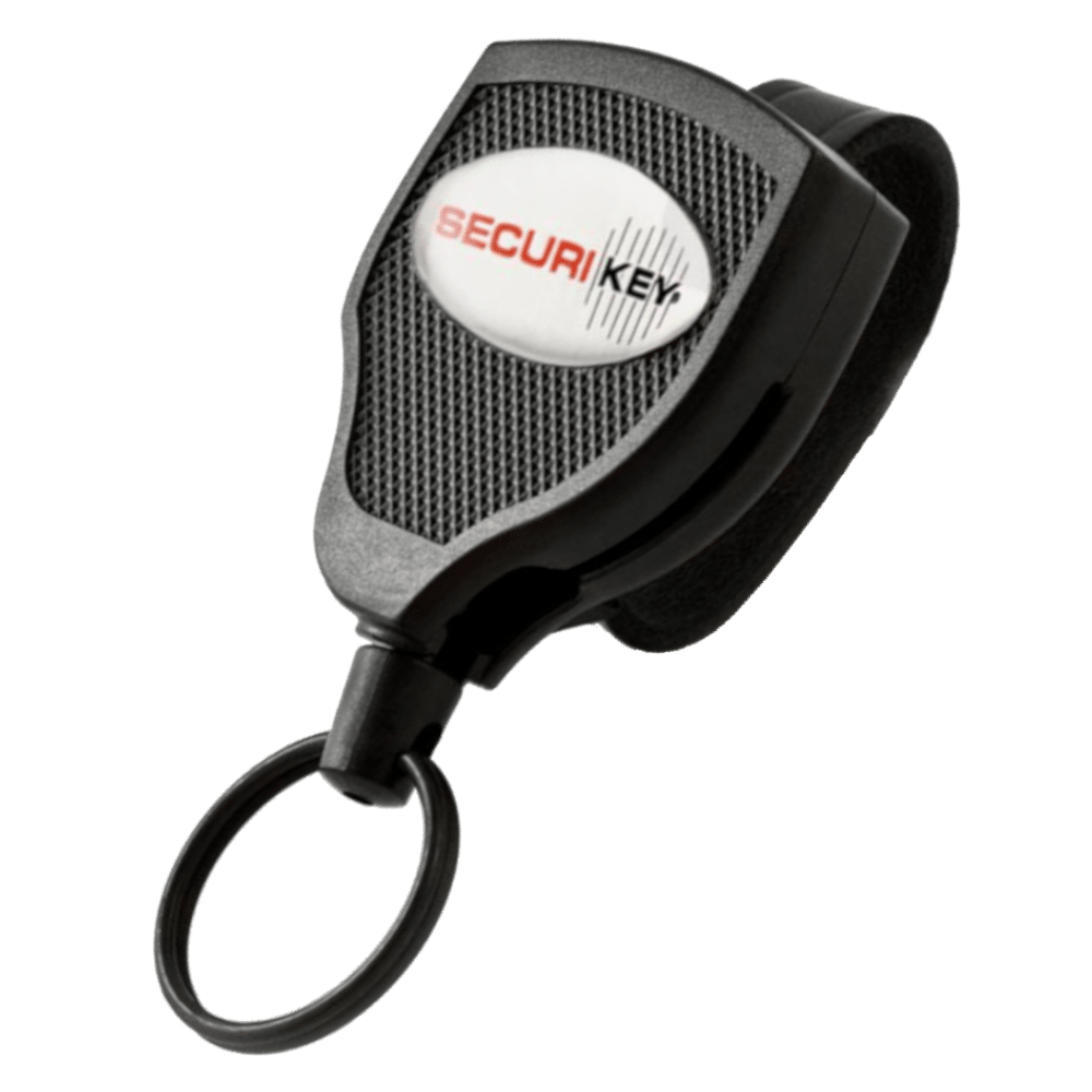 L38092_1 - Ironmongery Warehouse Security key fob with ring attachment and SECURIKEY logo for access control