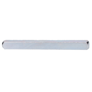 Long, slender metal rod with rounded ends and a smooth, silver finish.