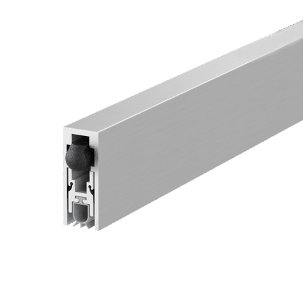 L38760_1 - Ironmongery Warehouse Aluminum sliding door track with a wheel roller